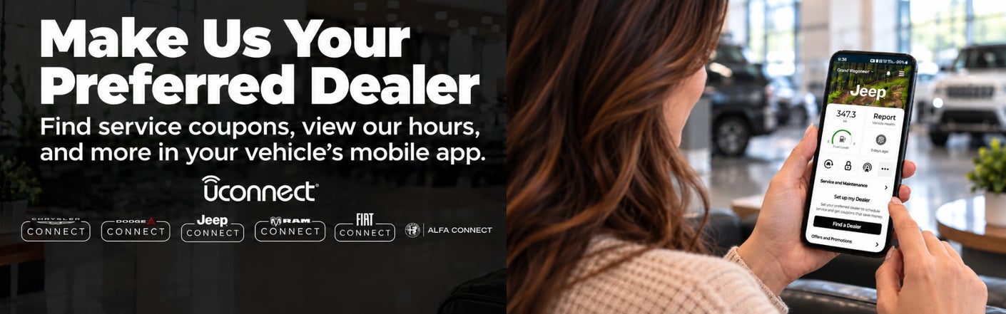 uconnect® make us your preferred dealer | Smart Chrysler Dodge Ram Jeep in Pine Bluff AR